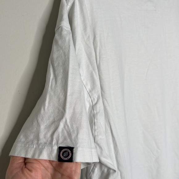 Sweet Pants Paris Short Sleeve Logo Tee in White Tone on Tone Size Large Unisex - Picture 5 of 10